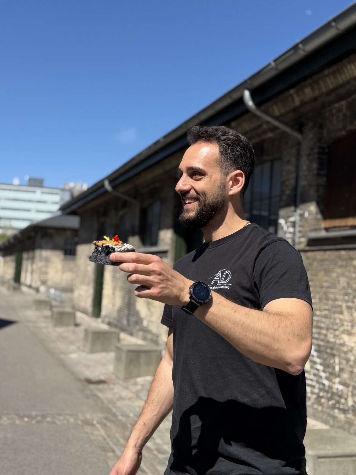 Plating on location in Copenhagen