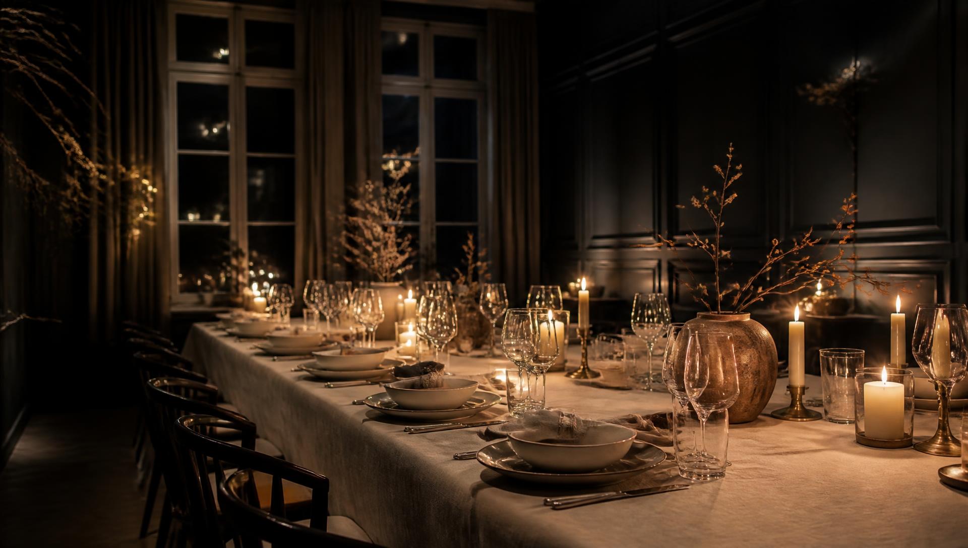 Elegant corporate private dining table in Copenhagen